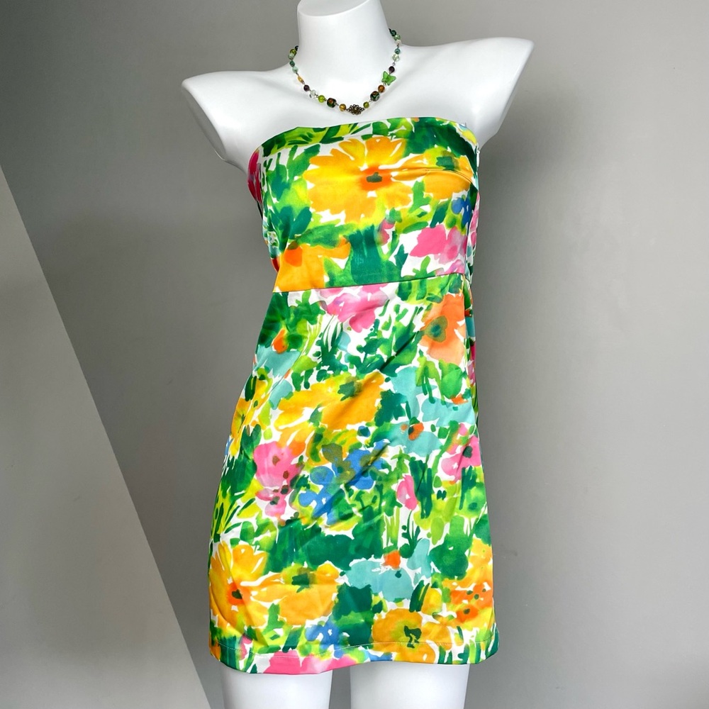 With Jean Retro Floral Mini Dress